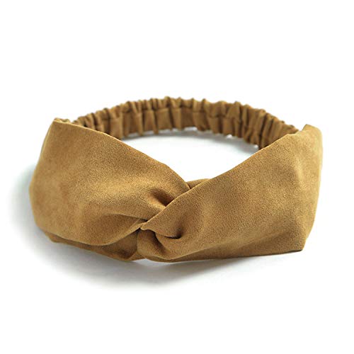 DRESHOW 10 Pack Boho Headbands for Women Girls Elastic Back Criss Cross Hair Band Twisted Head Wrap Solid Hair Accessories - color: 10 Pack Style E