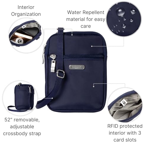 Baggallini Women's Essential Mini Crossbody Bag - color: Cadet Navy