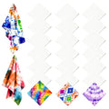 Cotton White Bandana, 22"x22" White Bandanas Bulk for Tie Dying, Handkerchiefs Headband Head Wrap Scarf - style: 36pcs