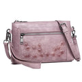 MEITRUE Wristlet Wallet Small Crossbody Bags for Women Clutch Purse Leather Phone Purse with Adjustable & Detachable Strap - color: A7-purple-179