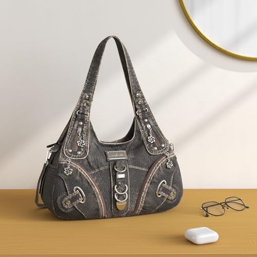 Angelkiss Hobo Purses and handbags for Women Satchel Handbag Women Purses Large Daily Shoulder Bags | Purses - color: 801bronze