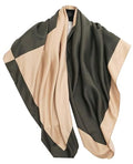 Hioyiwse Head Scarf For Women Hair Bandana 35" Large Square Satin Wrap Sleeping Neck Silk Satin Hair Scarves Lightweight - color: F30-charcoal Grey（35*35inch）