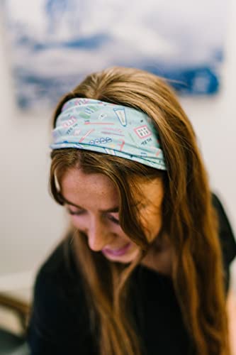 Maven Thread Wide Workout Headbands for Women – Non-Slip Sweatbands for Gym, Running & Yoga - color: Dentist