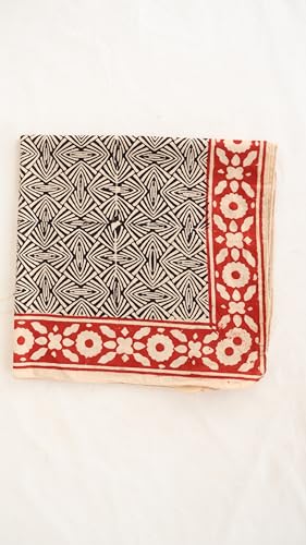 Indian Hand printed Organic 100% Cotton Bandana Scarf, Paisley Design Scarf, Light weight head Scarf Bandana