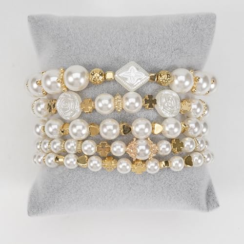 Bohemia Bracelets for Women Vintage Stackable Beads Bracelets Charm Stretch Beach Jewelry - color: Color 39
