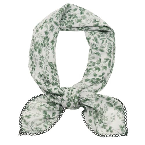 Large Cotton Bandanas for Women, 27 x 27 inch Hair Neck Scarf, Headband Square Scarf - color: Mint Breeze