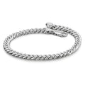 Dankadi Italian Sterling Silver Cuban Link Chain Bracelet Men 3MM 4MM 5MM 6.3 "6.7" 7 "7.5" 8 "8.5" 9 "Solid 925 Silver Bangle For Woman Cuff Jewelry Gift - color: 3MM, size: 8.5 inch