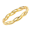 MAX + STONE Solid 10K Gold Rings for Women | Braided 10k Solid Gold Ring for Women | Comfortable & Thin Gold Stackable Rings | Hypoallergenic 10K Solid Gold Band Ring in Size 6-8