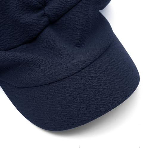 XYIYI Chemo Headwear for Womens Cancer Patients, Head Scarf Chemotherapy Headwraps Hat - color: Navy Blue