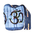 Mandala Crafts Hippie Bag, Large Boho Hobo Purse for Women, Crossbody Shoulder Sling Bags for Indie Style Bohemian Accessory - style: Navy Blue Om
