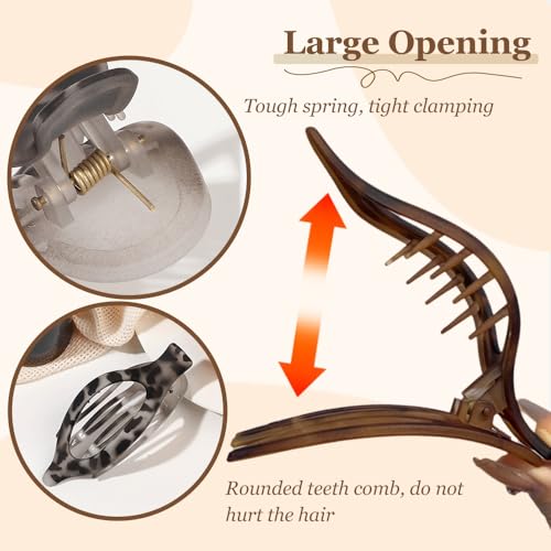 Flat Hair Clips for Women, 2026 New Flat Claw Clips for Women Duckbill Hair Clips for Thick or Thin Hair, No-Slip Grip Hair Styling Accessories for Daily Use Women & Girls (F2) - color: F2