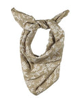 Shanlin Unisex Cotton Square Bandanas Scarves 24x24 - color: Floral-khaki