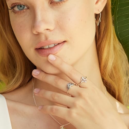 Boma Jewelry Sterling Silver Bali Style Boho Tribal Lotus Blossom Flower Ring