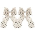 Large Hair Bow Clips for Women, Polka Dot Bow Hair Barrettes with Long Tail French Hair Ribbon Clips Hair Accessories for Girls (Polka Dot 2PC) - color: Polka Dot,Polka Dot