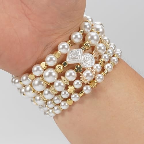 Bohemia Bracelets for Women Vintage Stackable Beads Bracelets Charm Stretch Beach Jewelry - color: Color 39