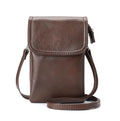 befen Genuine Leather Small Crossbody Bags for Women Cell Phone Bag Cross Body Purses,Silver Zipper - color: Brown