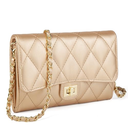 Small Cross Body Purses Sling Crossbody Bags for Women, Shoulder Bag Tote Purse Cross Body Bag Phone Bags - color: C Gold