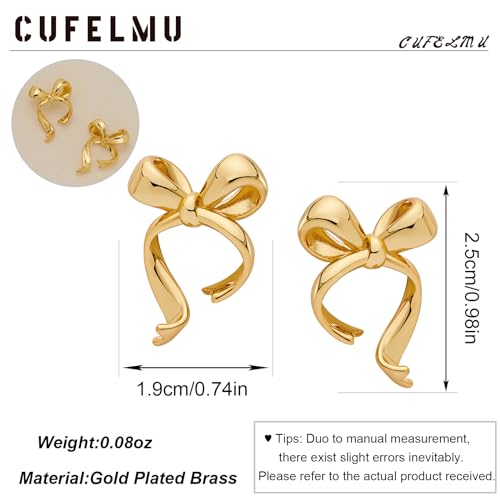Gold Silver Bow Drop Earrings for Women Long Tassel Chain Bow Earrings Ribbon Bowknot Dangle Earrings Jewelry Gifts - color: Gold Bow C