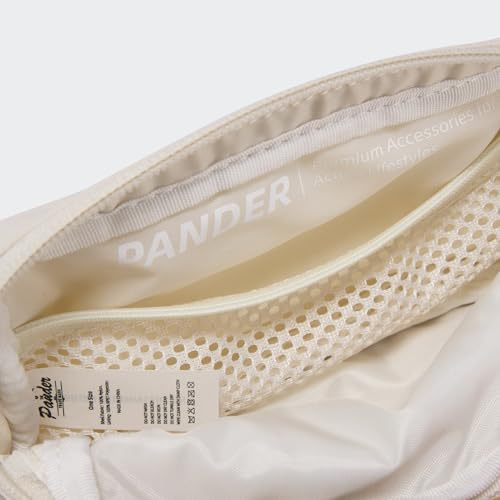 Pander Mini Belt Bag – Ultra Compact, Fits 6.7” Phone, Lipstick, Earbuds, Essentials, Small Crossbody Waist Purse, White Opal - color: White Opal