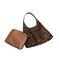 Straw Hobo Bag for Women 2026 Boho Woven Beach Purse Large Summer Straw Tote with Lining Black Raffia Shoulder Bag | straw material - color: Leopard Purses-brown