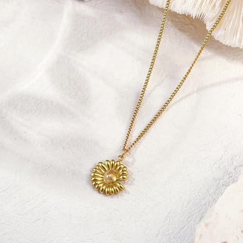 14K Gold Heart Necklace for Women Boho stainless steel waterproof Cute Dainty Love Pendant Necklaces for Women - color: Styie-7
