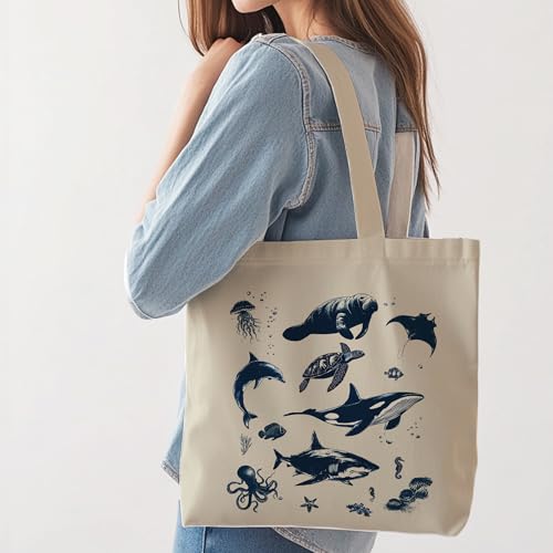 Aesthetic Tote Bag for Women | Medium Size with Inner Pocket | Stylish & Practical - color: Aqua