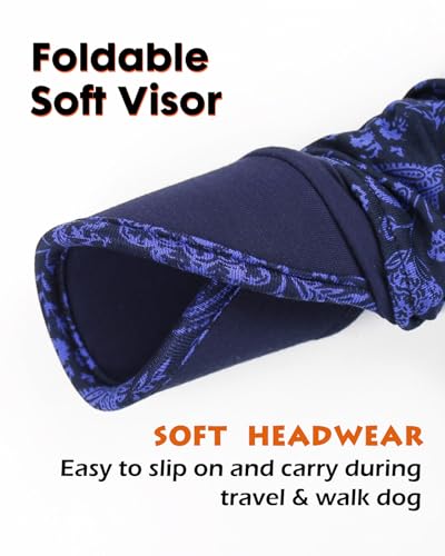 Chemo Headwear Viscose Newsboy Cap for Women Summer Hats - color: Blue Paisley