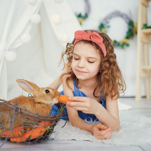 Jaciya Headbands for Girls Women Hair Accessories Thin Headband with Bow Knotted Head Band Bunny Ears Hairband - color: Color 1