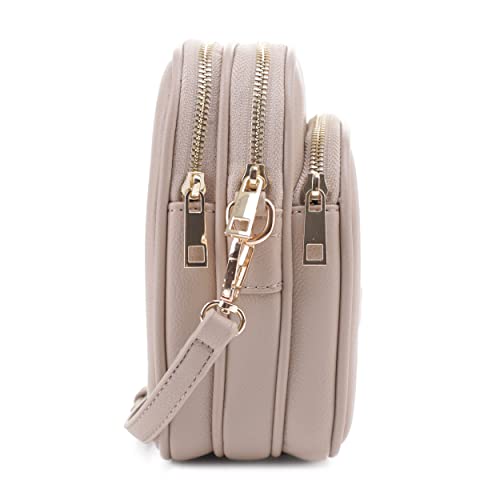 Mali+Lili, Josie Triple Zip Crossbody Bag - color: Stone