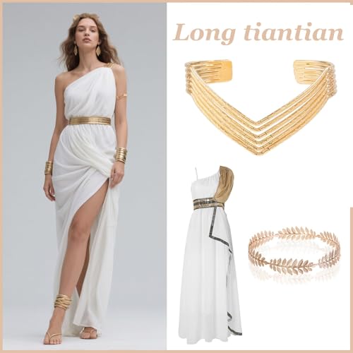 Long tiantian Gold Arm Cuff Upper for Women Bangle Bracelets Upper Arm Cuff Bracelet Trendy Armband Beach Jewelry Trendy Stuff Gifts - color: C2:gold Arm Cuff