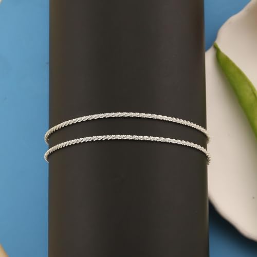 Ankle Bracelets for Women Gold Silver Layered Glitter Anklet for Women Waterproof Beach Cross Anklet Set Dainty Summer Foot Jewelry - color: Silver Layered Anklet