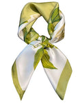Satin Bandana Headscarf for Women Silky Hair Scarves for Fashion Lightweight - color: 16-green Anemone