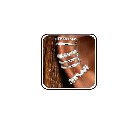 Dochais Ear Cuffs Non-Piercing Earrings for Women Cute Small Clip-On Cartilage Earring 14k Gold Plated Dainty Fake Piercings Earings - style: S3