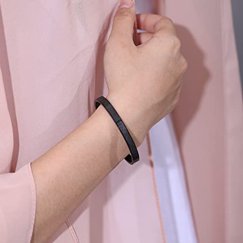 Qitian Islamic Jewelry Gifts for Women Allah Gold Bangles Bracelets Ayatul Kursi Arabic Cuff Bracelet for Women Men Islam Eid Ramadan New Year Gifts - color: M-Rose Gold-Oval - women