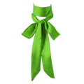 Long Thin Skinny Scarf Satin Neckerchief Ribbon Tie Waist Belt for Women - color: Fruit Green