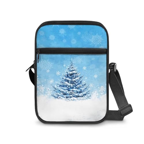 Womens Crossbody Bag Cell Phone Purse Wallet Small Shoulder Handbag for Workout Travel Gym - color: Christmas Tree