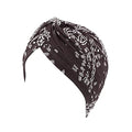 beauty YFJH Women's Cotton Turban Head Wrap Cancer Chemo Beanies Cap Headwear Cap Bonnet Hair Loss Hat - color: Black White Insect