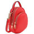 FashionPuzzle Two Compartment Mini Crossbody Bag | Two Compartment - color: Coral