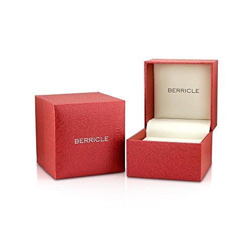 BERRICLE Sterling Silver Woven Art Deco Statement Cocktail Ring for Women, Cubic Zirconia CZ