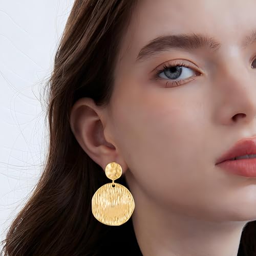 Gold/Silver Shell Dangle Earrings for Women Seashell Drop Dangle Earrings Ocean Beach Earrings Summer Jewelry - color: F