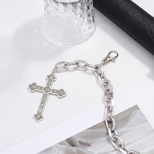 Layered Pants Chain for Men Women Punk Chain Hip Hop Jewelry Clothing Accessories Vintage Jeans Chains - style: Silver one layered