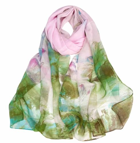 Xyueanlo Fashion Scarves for Women Lightweight Elegant Scarf Sunscreen Wraps Shawls - color: Nymphaea Pink