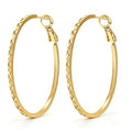Gold Hoop Earrings for Women 14K Gold Plated Hoop Earrings Set, Large Medium Small Hoop Earrings Lightweight Hypoallergenic Huggie Statement Jewelry Gift for Women - color: Gold-C