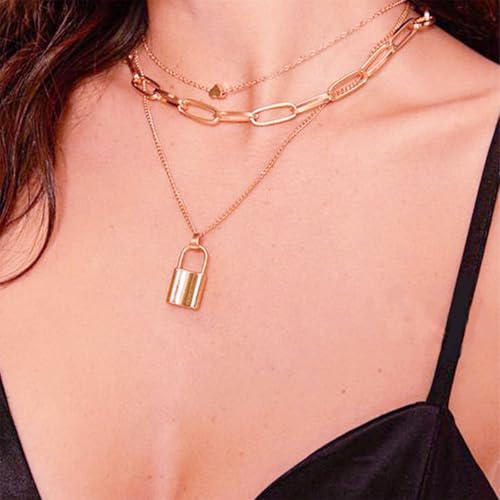 NEWITIN 69 Pieces Gold Jewelry Set for Women Fashion Costume Jewelry Gold Plated Necklace Bracelet Earrings Set for Women - color: Rose Gold Jewelry Set