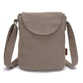 OPQRSTU Women's Retro Small Size Canvas Shoulder Bag Hippie Boho Crossbody Handbag - color: Green#2