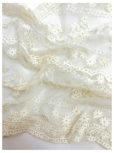 SweatyRocks Women's Floral Embroidery Lace Triangle Hair Scarf Headband Sheer Hair Bandana - color: Beige, size: One Size