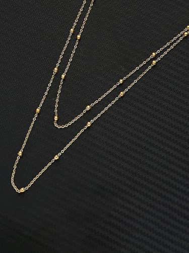 MODRSA Gold Body Chain Jewelry for Women Back Necklace for Backless Dress Backdrop Pearl Rhinestone Belly Chain Waist Chains Bra Chains Lingerie Summer Bikini Bodychain Trendy Sexy Stomach Jewelry - color: A1- body chain - beaded gold