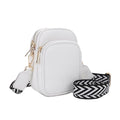 Mali+Lili, Josie Triple Zip Crossbody Bag - color: Webbing_white