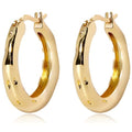 Golden Hoop Earrings For Women The Twisted Close-Fitting Hoop Shape Is Crafted With Gold-Plated Material And S925 Silver Pins Light Luxury Elegant Unique And Minimalist Style - color: GEE4021-Gold