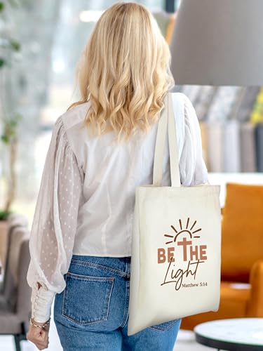 Christian Floral Tote Bags Bulk for Women Bible Verse Canvas Totes Religious Church Bags for Inspirational Gifts - color: Christian